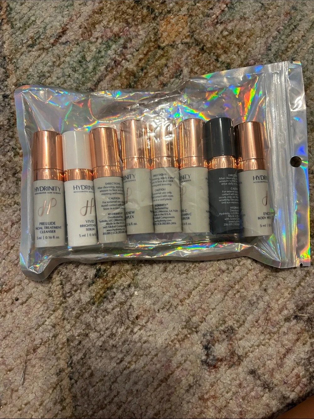 Hydrinity Skincare Mini Serum Set - Rose Gold & White